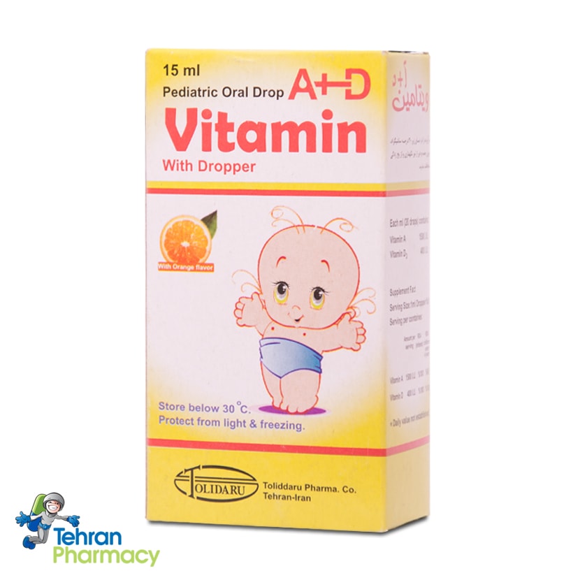 قطره ویتامین آ+د تولید دارو- Vitamin A+D